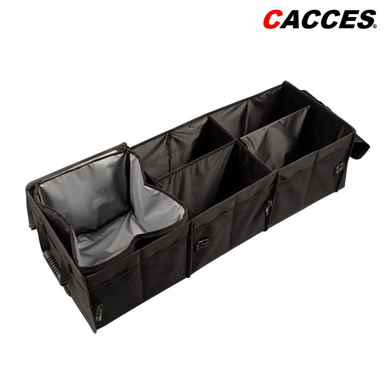 Collapsible Heavy Duty Car Boot Organiser, Car Storage Organiser, Storage Box Car Trunk Organizer Cargo Storage Bin Large Storage Cooler with Side Flap Pockets