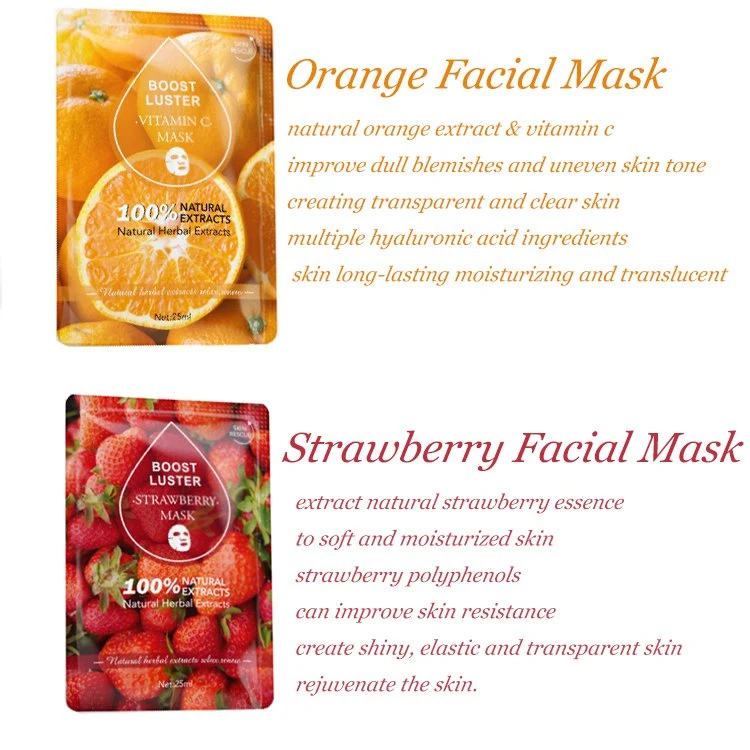 Ailke Mangosteen Beauty Mask 6 Flavors Oil Control Collagen Firming Skin Lightening Face Sheet Masks