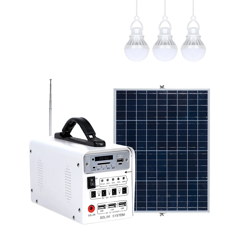 Portable 50W Small Solar Power System Long Battery Life for Home Use