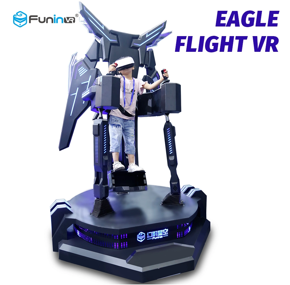 محاكاة الطيران في وضع الوقوف لـ Eagle VR 9d مع التصوير والطيران لعبة 9D VR في الملاهي