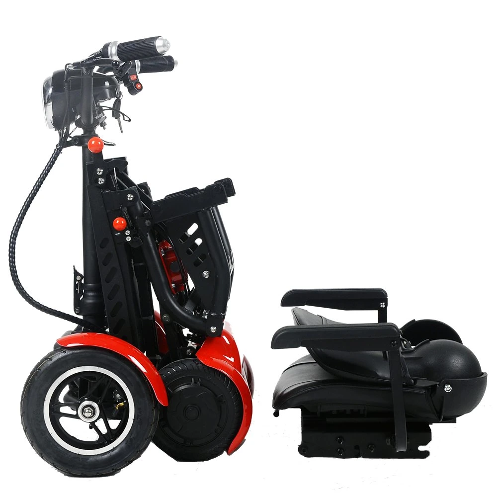 Chinese Long Rang Mini Folding 4 Wheel Mobility Electric Bike Scooter with Pedal