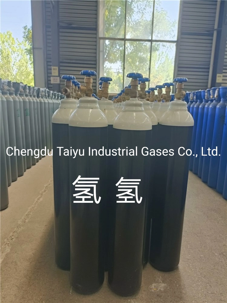 Manufacturer UHP (Ultra High Purity) Grade Hydrogen 99.9999% H2 Gas in 40L / 50L High Pressure Steel Cylinder