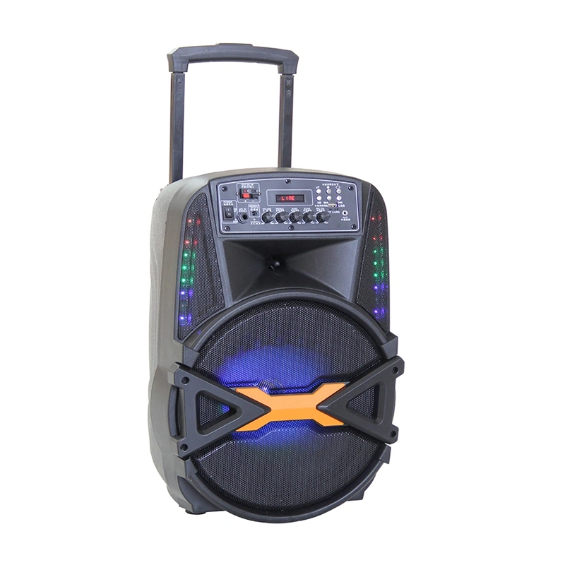 Hot Selling Temeisheng A12-41 Wireless PA System 12 Inch Active Portable Speakers with Light and Battery Powered Speaker