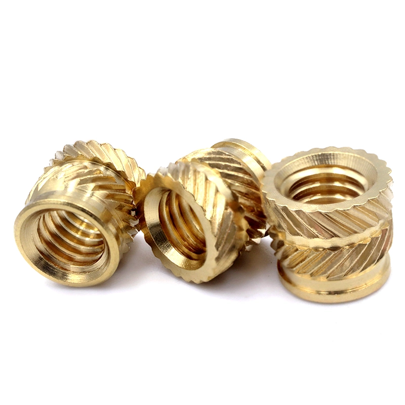 Custom Precision CNC Machined Brass Nuts, Brass Threaded Inserts Aluminium Hex Nut Standard