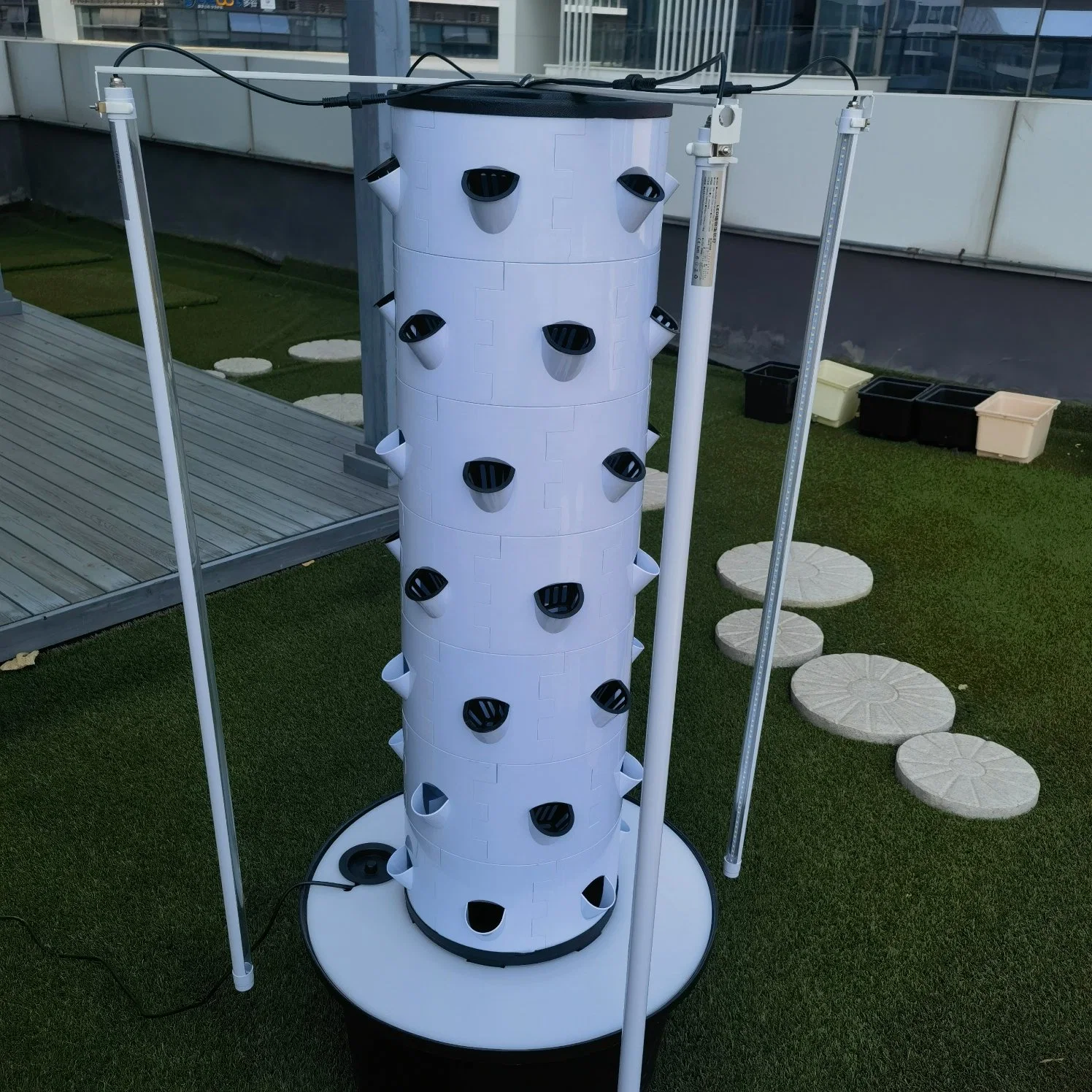 Torre hidropónica uso doméstico Grow Tower sistema hidropónico vertical