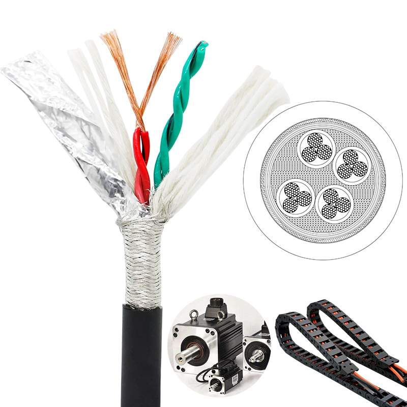 Minzan Ultra Flexible 4 Cores Electric Wire 1 mm 1.5mm Robot Transmission Line