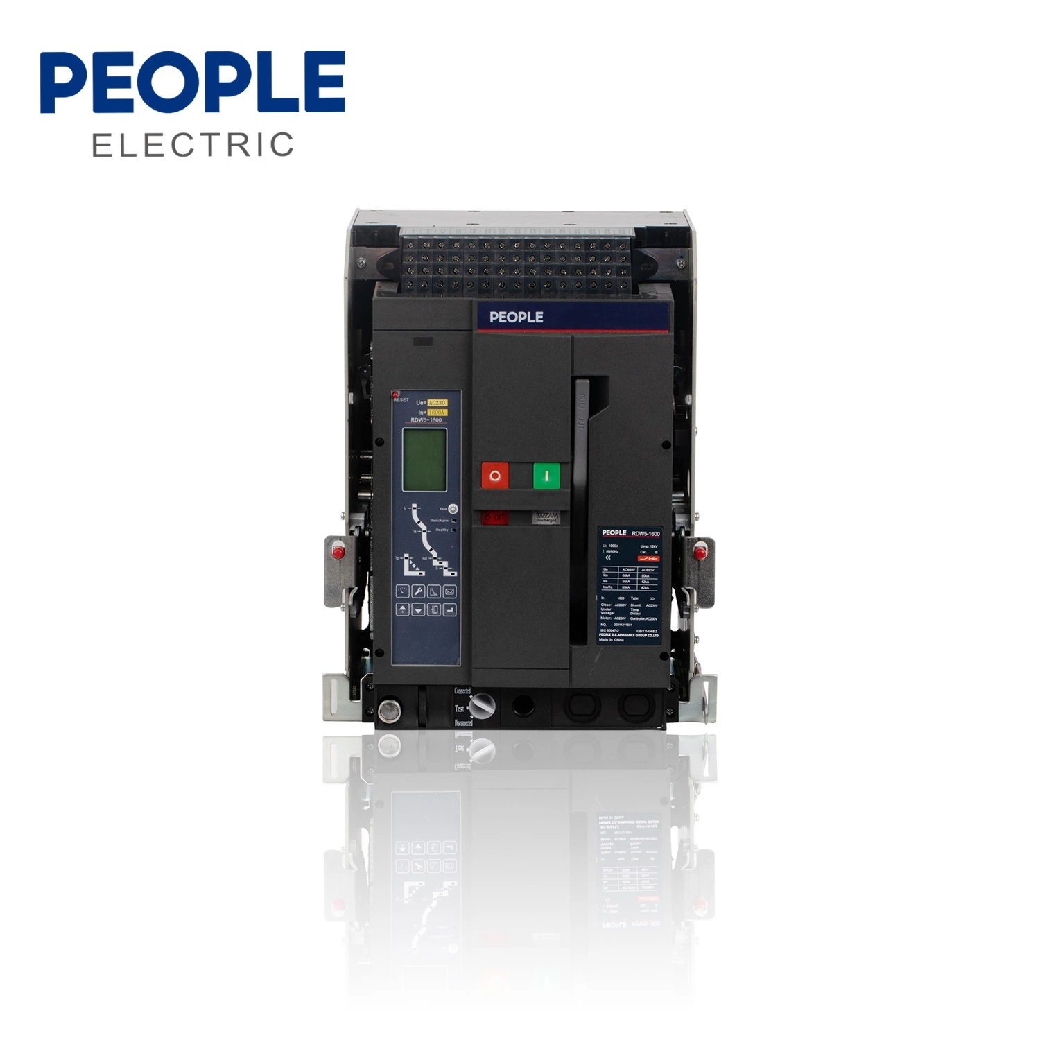 People Acb Intelligent Air Circuit Breaker Rdw5 50/60Hz 3p/4p Rated Current 200-6300A with CE