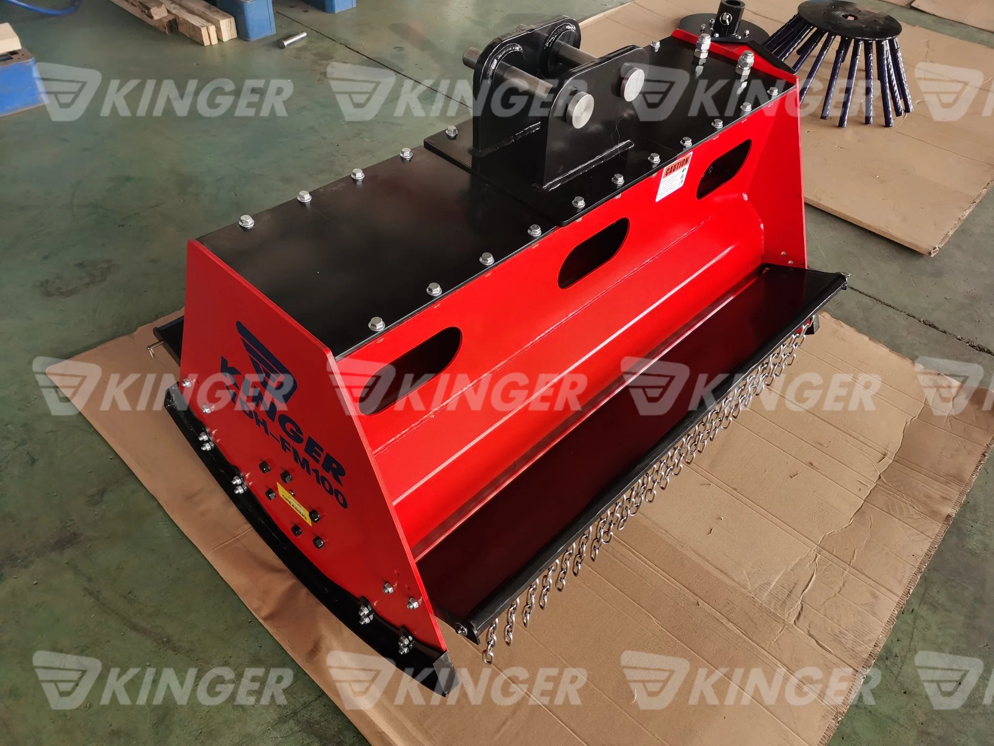 Kinger High Efficiency High Grass Cutting Garden Tool Roadside Grass Excavator Tractor Attach Long Reach Grass Cropper