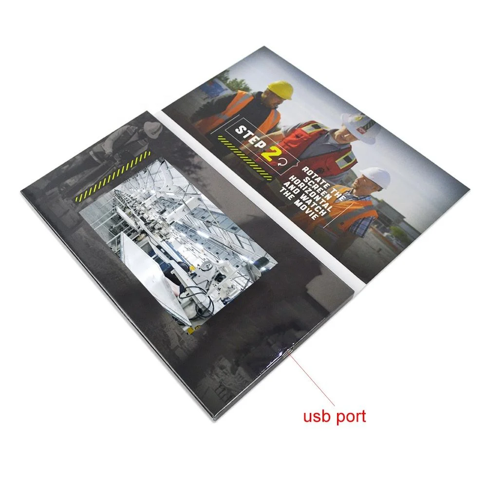 Popular Custom 5inch LCD Video Brochure Card for Company Training