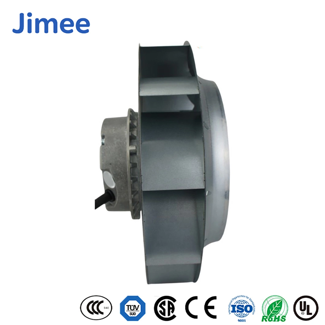 Jimee motor China DC ventilador axial fornecedores Jm108d4a1 1.35 (kg) Peso, blowers centrífugos EC, material PP, tubo axial de 24 polegadas Ventilador para o Ar de refrigeração