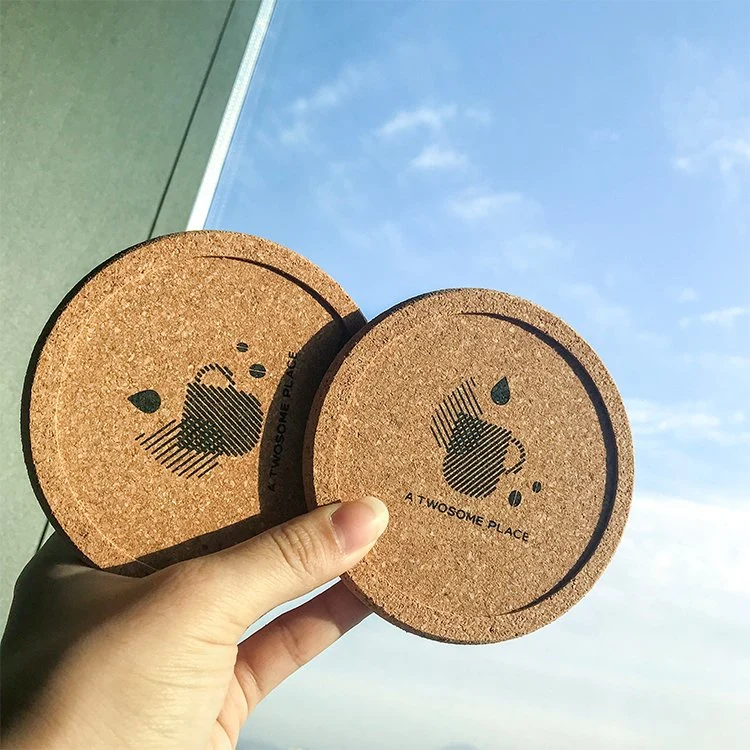 Eco Friendly Soft Cork Wood Coasters