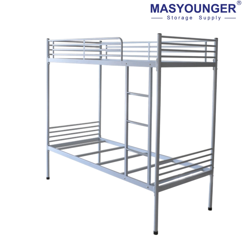 Metal Frame Dormitory Bed Bedroom Furniture Steel Bunk Bed for Kids Students/Workers