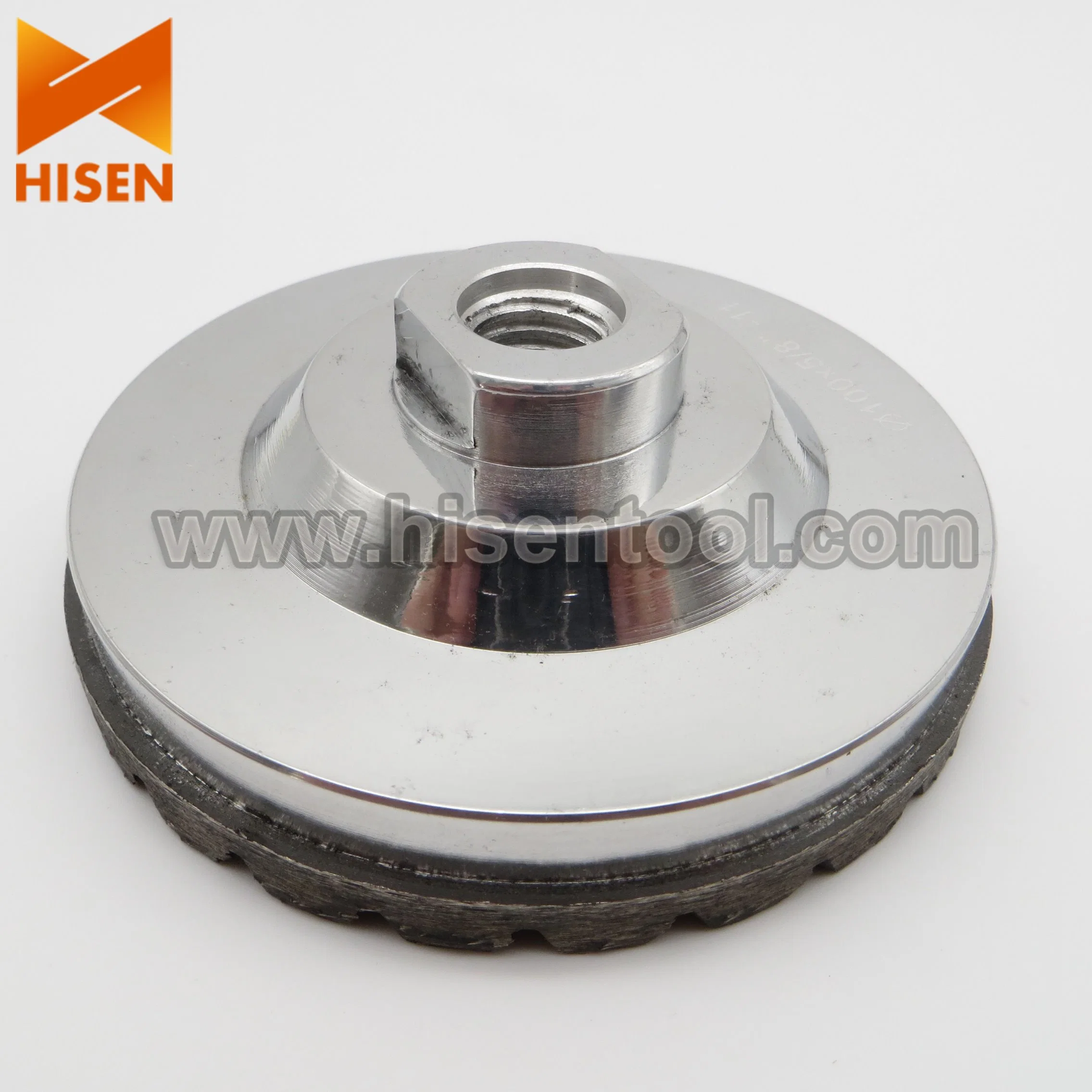 100mm Aluminum Base Diamond Turbo Cup Wheel with 5/8"-11 Thread