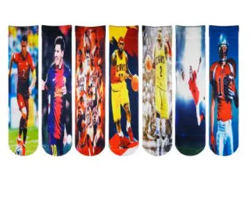 Custom Blank Sock Basketball Painting 3D Print Digital Sublimation Socks