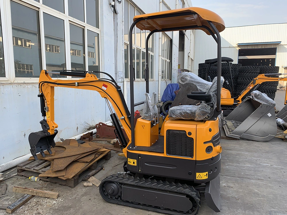 1t 2t Hydraulic Mini Walking Excavator with Rubber Track Imported