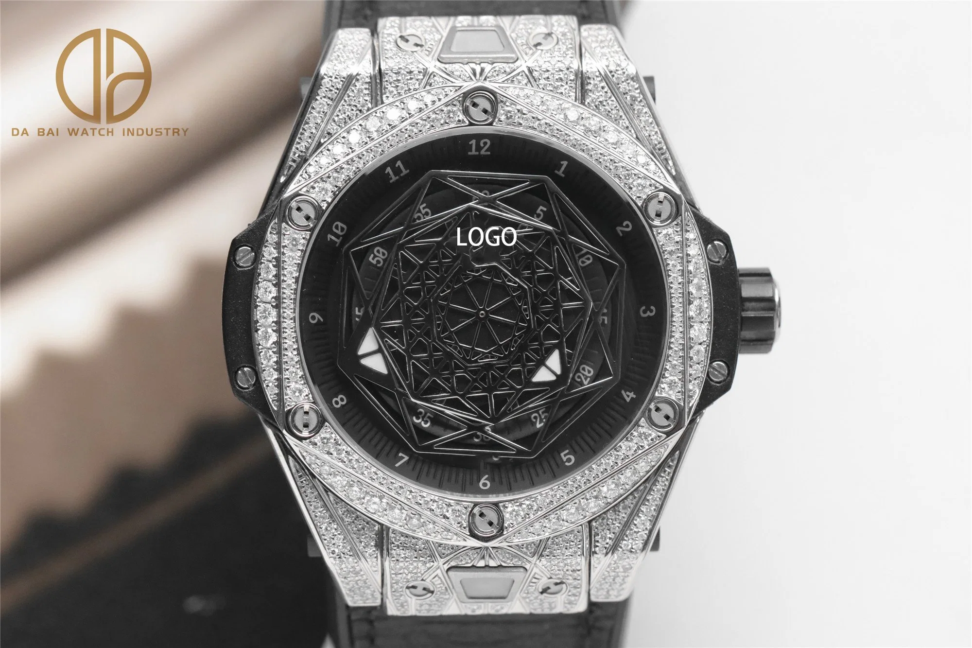 Super Clone Uhr 5A WWF HB Factory Diamond Inlaid Uhr Sport mechanische Herrenuhr, Luxus Titan Quick Detachable Uhr Armband Uhr