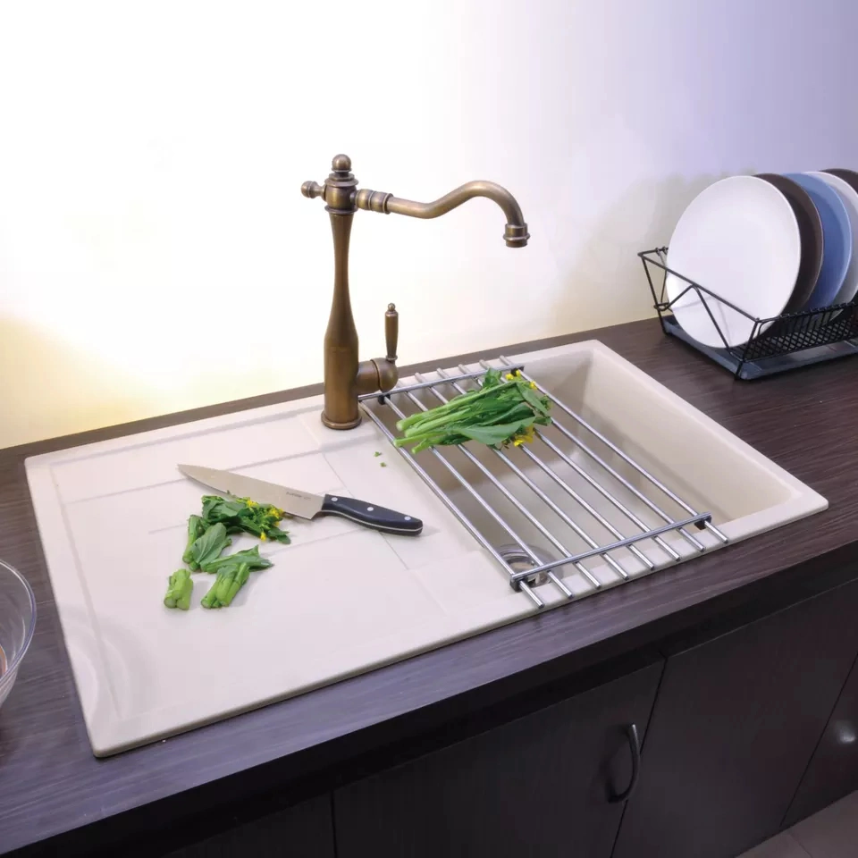 بقعة من الفولاذ المقاوم للصدأ تصريف سلة المياه خزان المياه متعدد الوظائف يدويا مغسلة أطباق مطبخ ذو خزان غسيل وأدوات حمام
