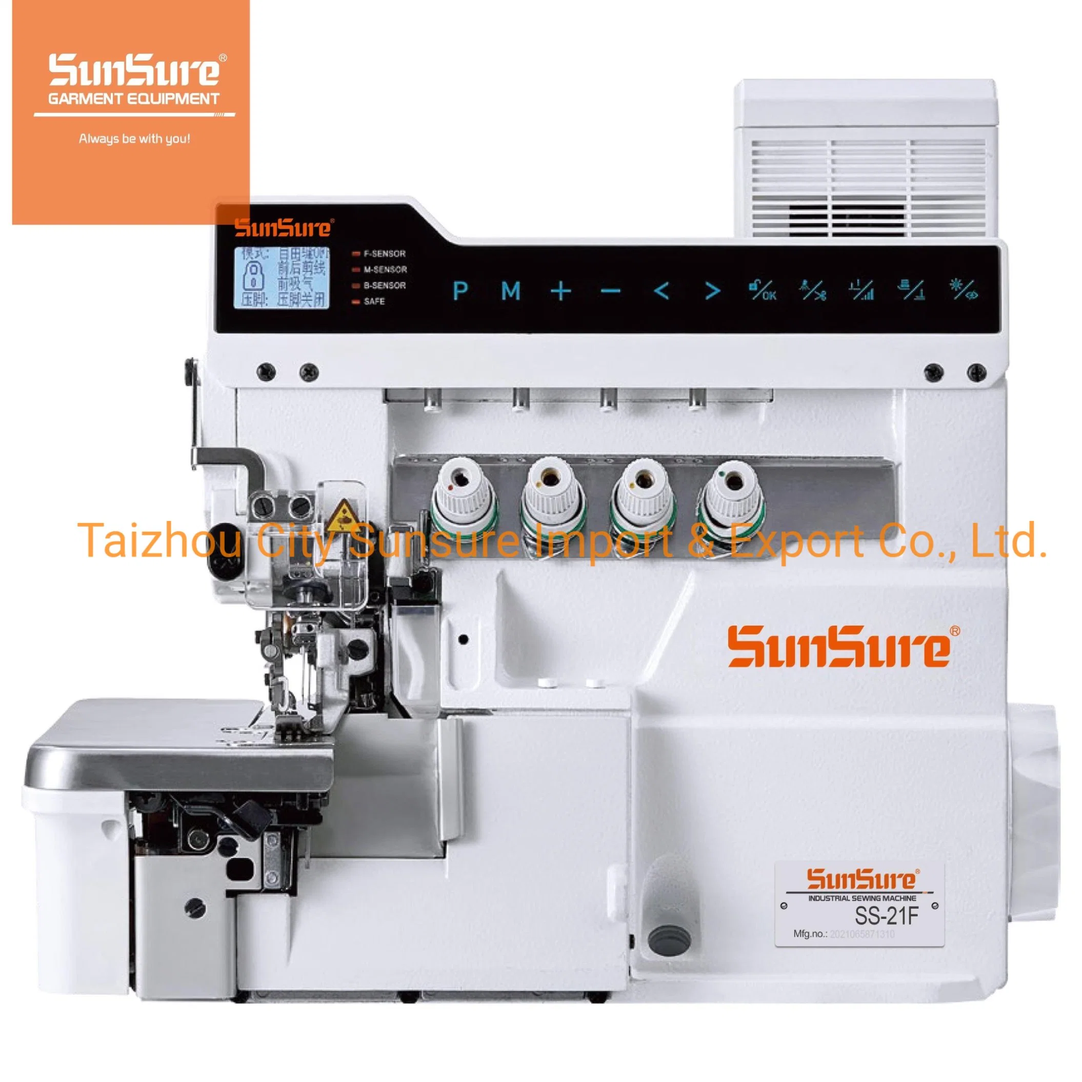 Full Automatic Intelligent Super High Soeed Computerized Overlock Sewing Machine Ss-21f