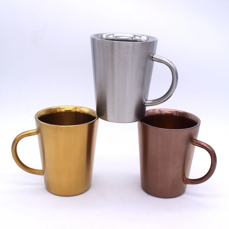 Linkfine caneca de café com Tampa, Conjunto de 2 - 14 Oz Premium com isolamento de parede dupla Travel Cup Copa do café e chá caneca - copos térmicos com pegas