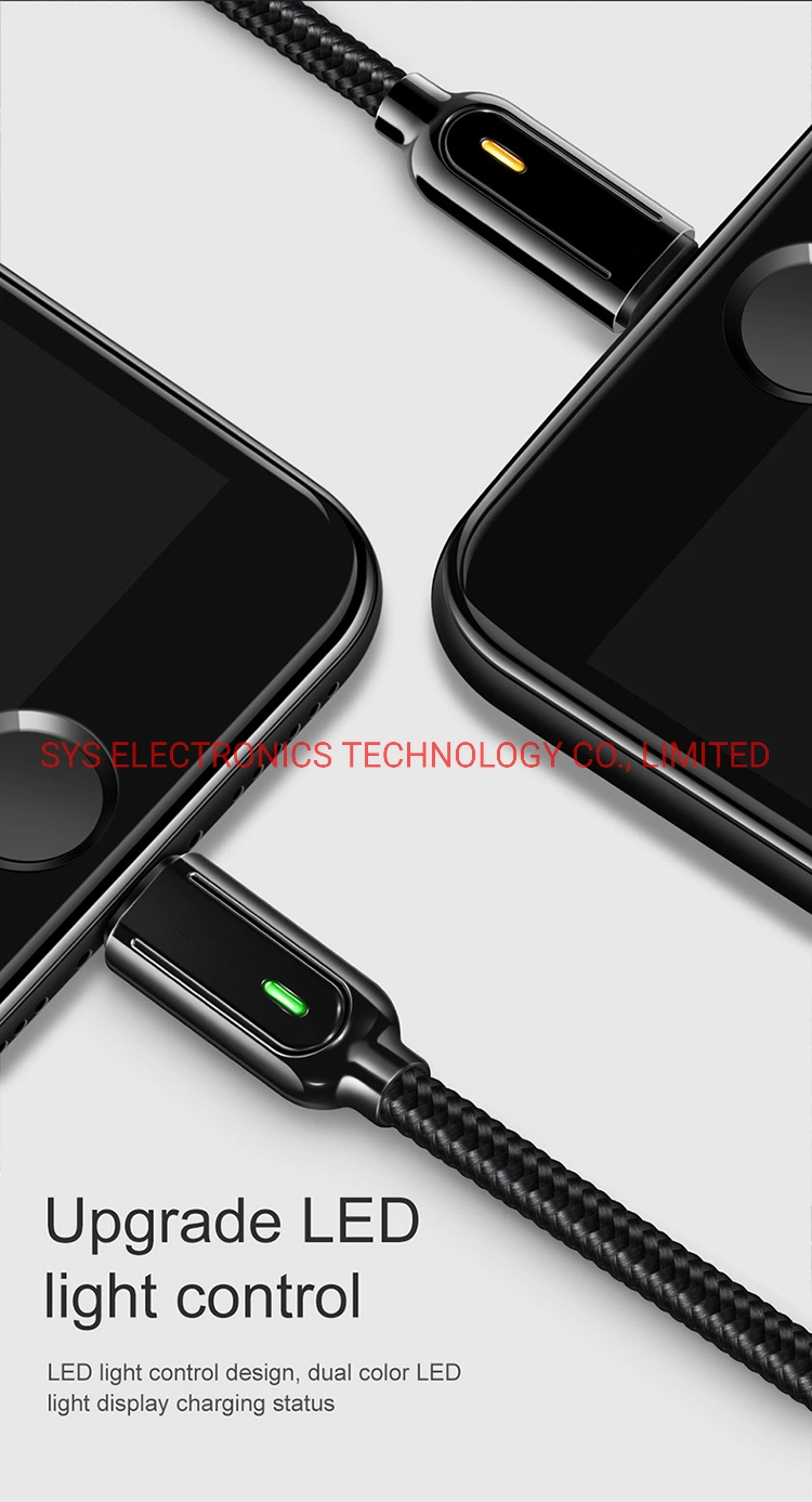 Smart LED Cable Charger Lightning Auto Power off/on Charging Data Cable