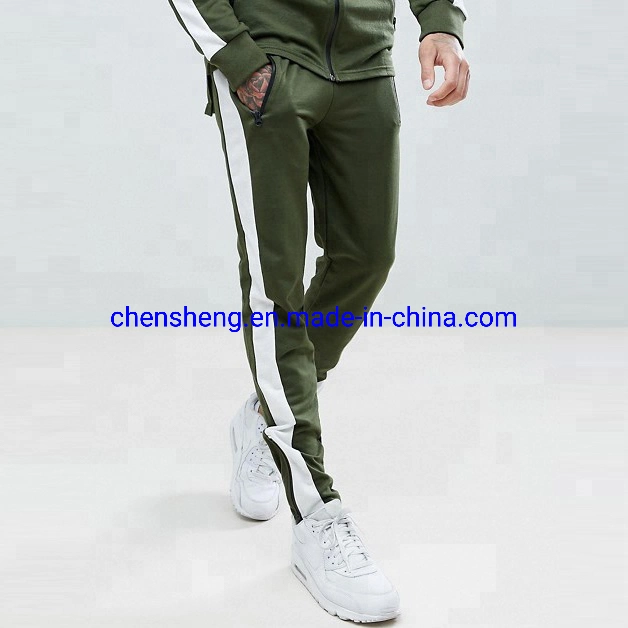 Hot Sale Street Wear Contrast Stripes Casual Custom Mens Tracksuit for Sports Outdoor Fashion