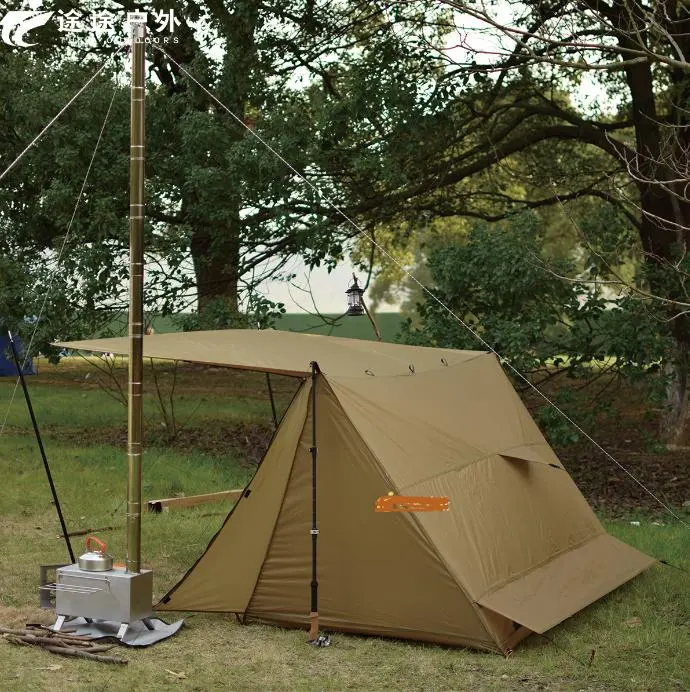 Ultra-Lightweight Two-Person Portable tenda a malha de dossel à prova de vento e chuva tenda de sobrevivência