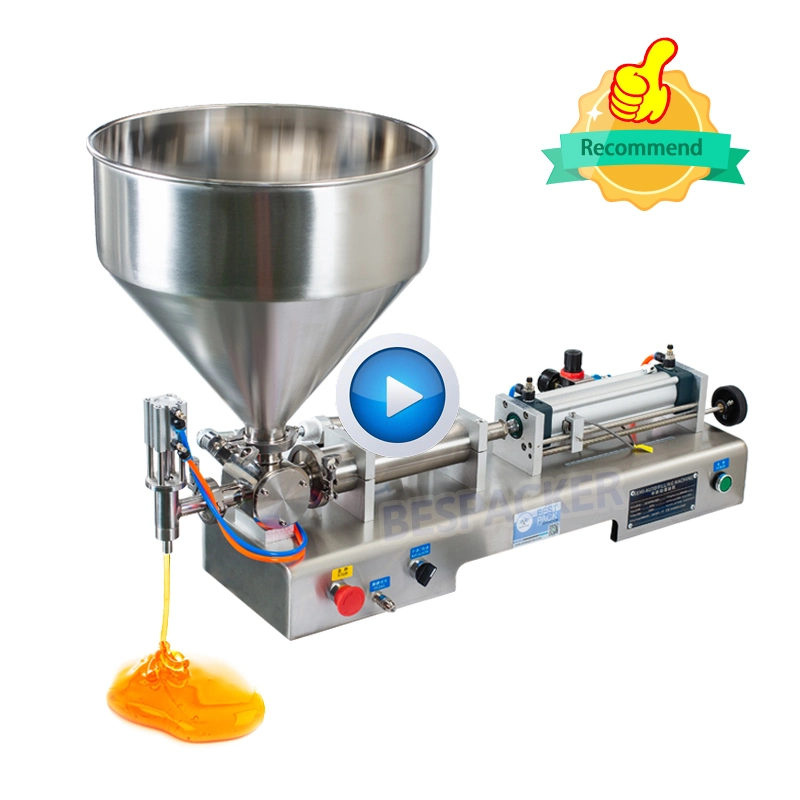 Semi-auto jam ketchup yogurt cosmetic cream filling packaging machine