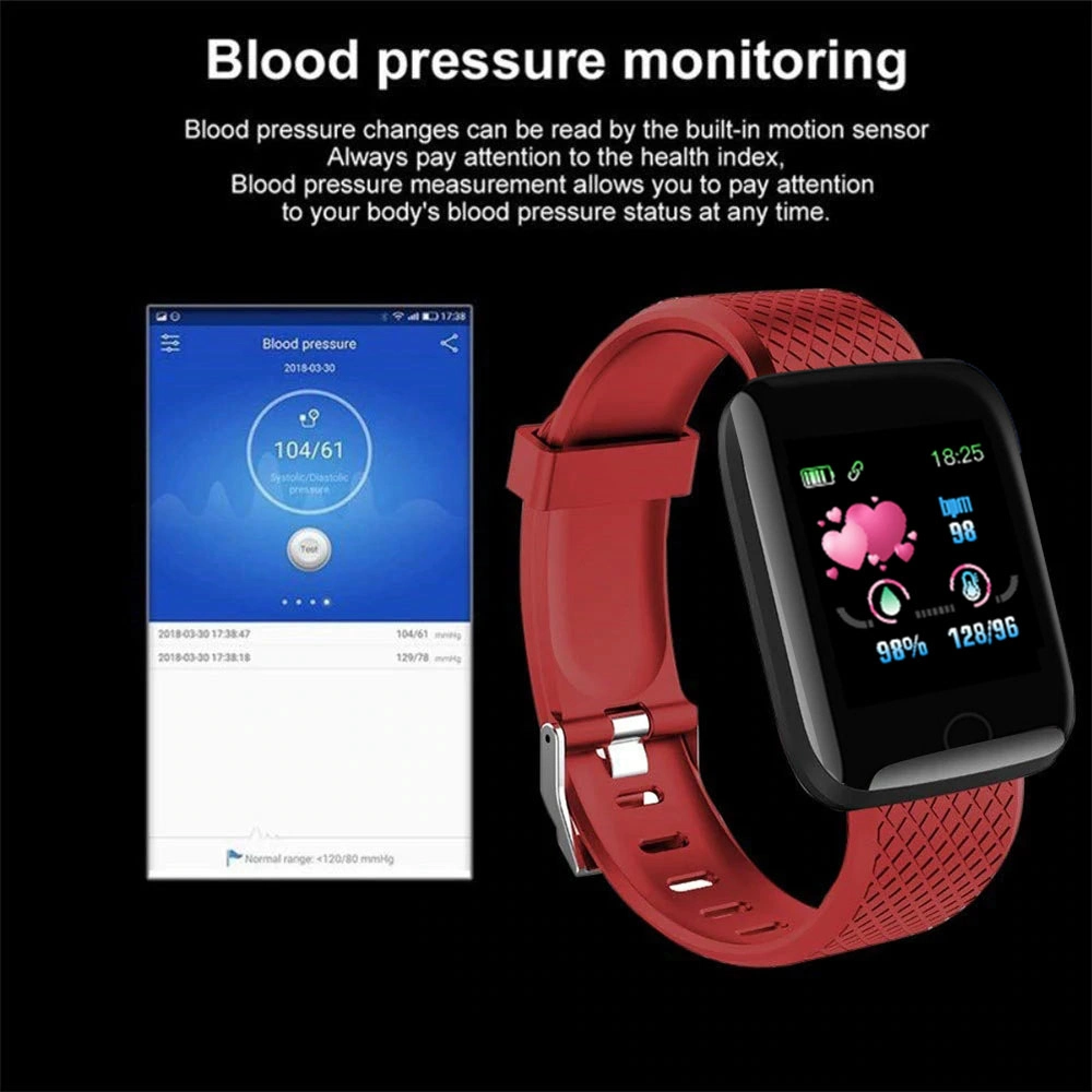 Smart Watch 116 Plus Heart Rate Smart Wristband Sports Watches