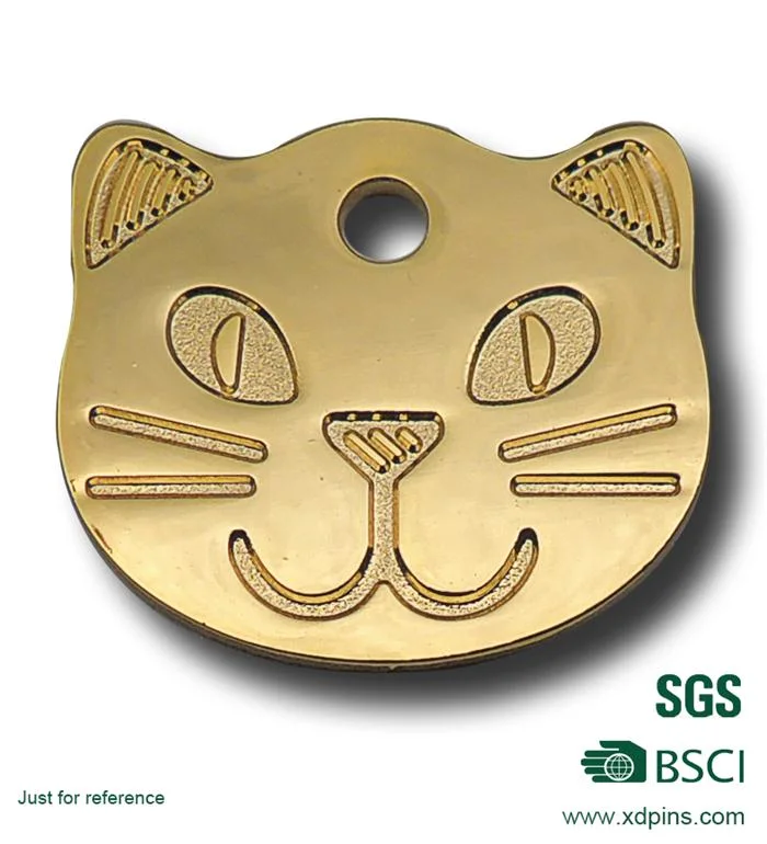 Factory Price Wholesale/Supplier Cheaper Metal Cat Pet Collar Tags (w-17)