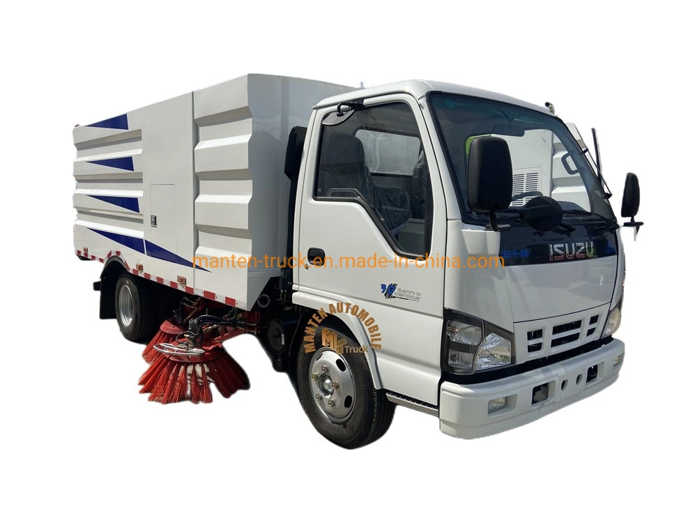 Rhd 4X2 Isuzu Nkr 4ton 4 Cubic 4000 Liters Road Cleaning Sweep Truck