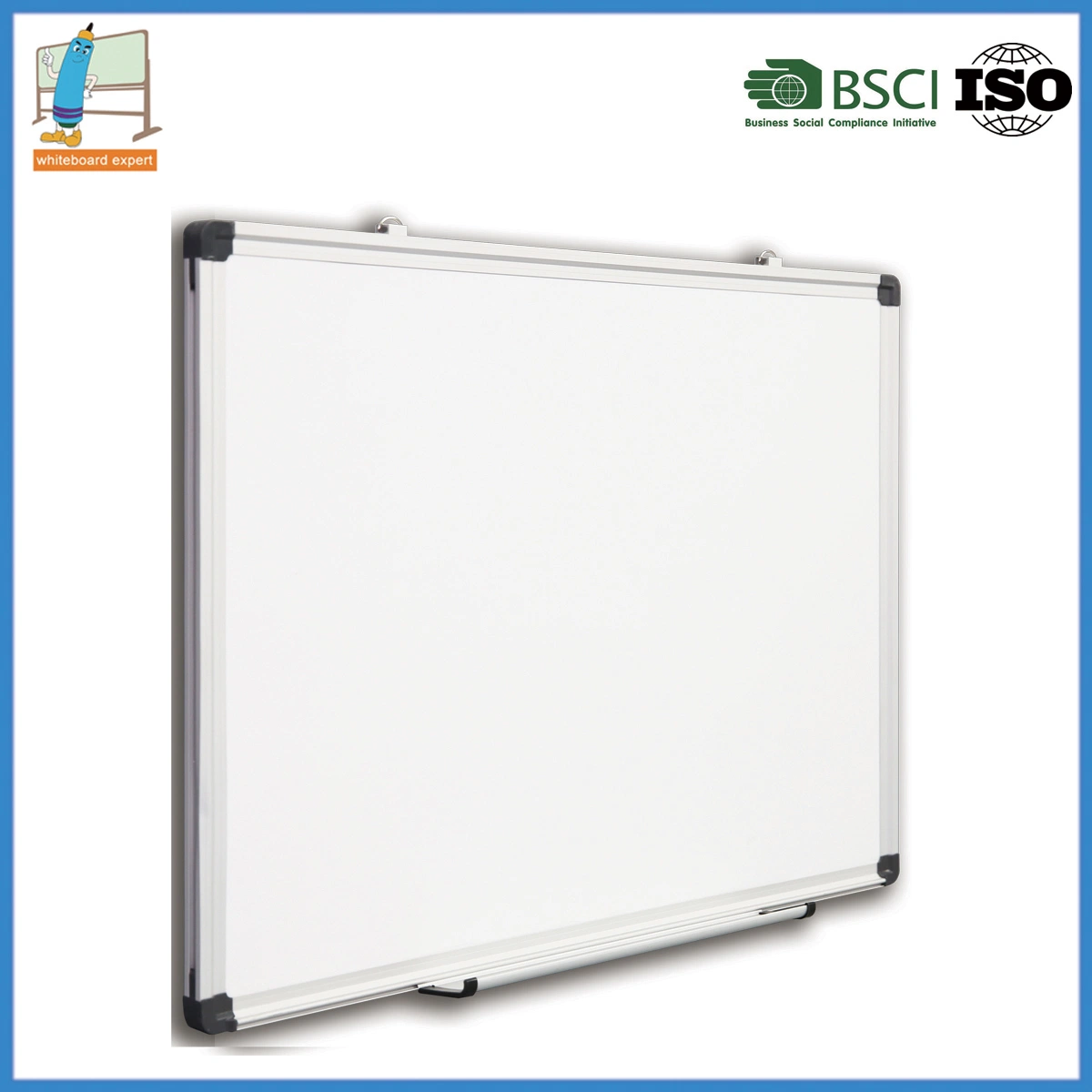 Office Writing and Drawing Board with 2 Sliding Hangers for Easy Mounting