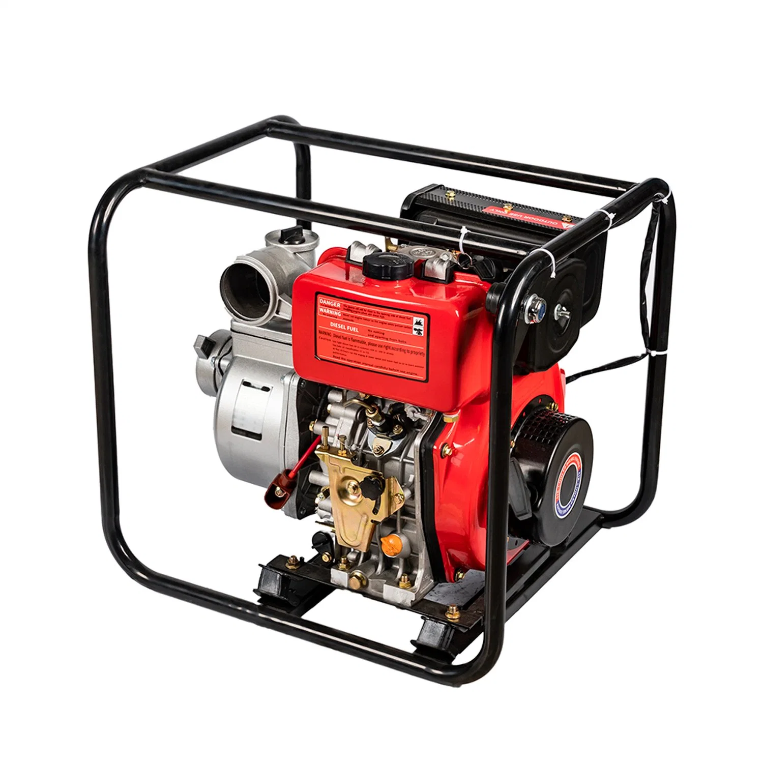 6HP 3inch 80mm démarrage électrique Accueil piscine Diesel eau Pompe