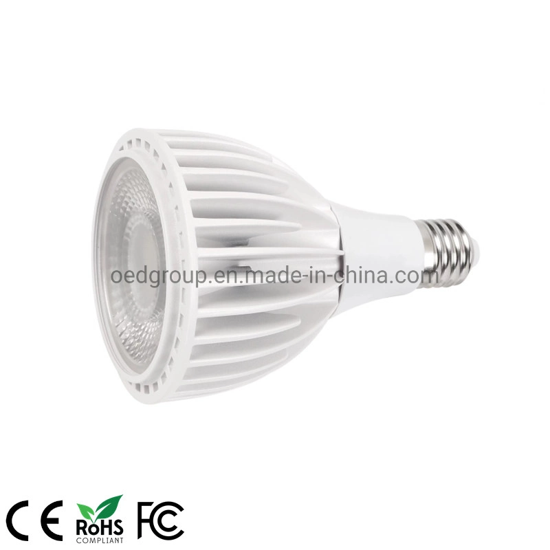 Aluminum Cooler Light E26 E27 20W 25W Long Neck PAR 30 400-780nm Plant Growing LED Bulb PAR30