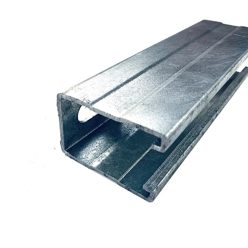 41mm X 21mm Metal Cable Tray Support System HDG Slotted C Support Slotted C Channel Strut Support