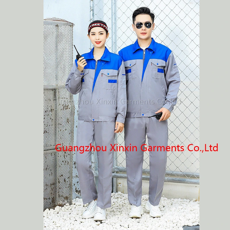 Safety Long Sleeve Uniform Mining Work Shop Mechanic Factory High-Quality Anti-Static Coverall OEM Wholesale/Supplier Autumn Breathable Workwear W2201-6