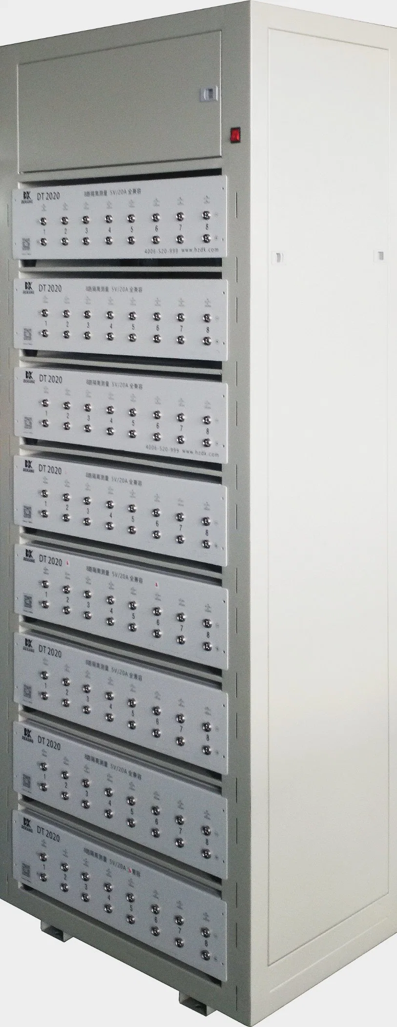 64-Channel 5V 20A Lithium Ion Battery Cell Auto Cycle Charge Discharge Capacity Grading and Matching Comprehensive Tester