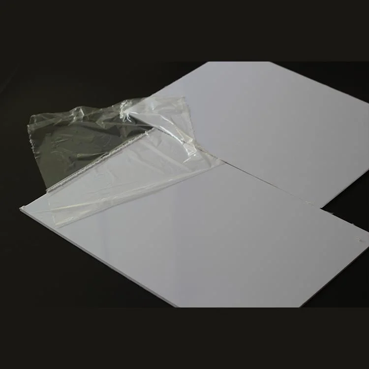 Folhas de plástico rígido em PVC transparente super transparentes com proteção de PE Filme