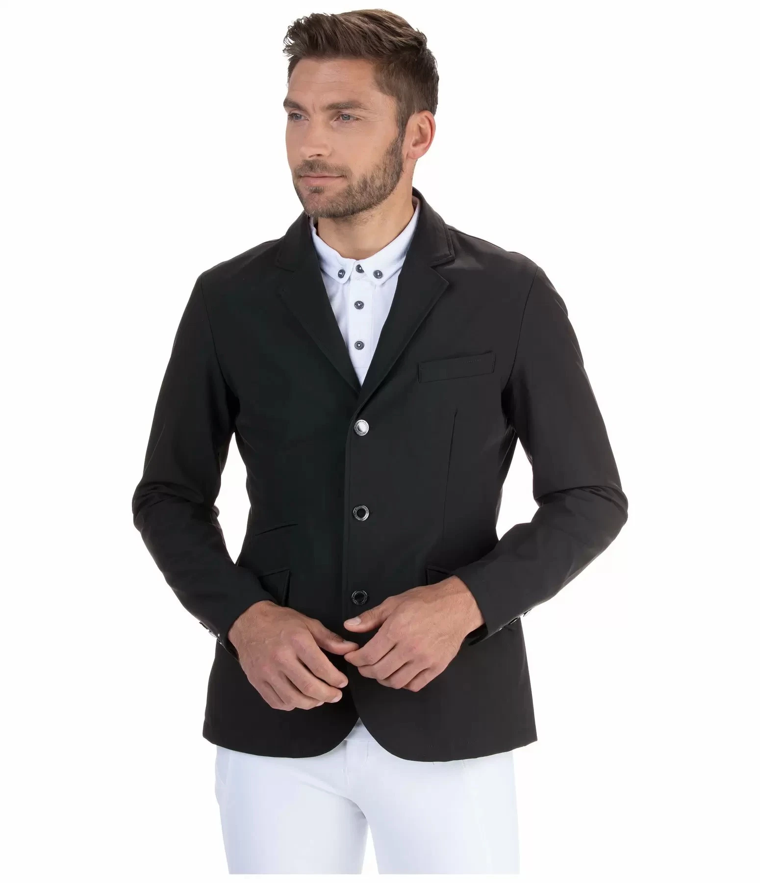 Meilleur vendeur de l'équitation extérieure Voir tissu manches longues pour hommes Equestrian Veste