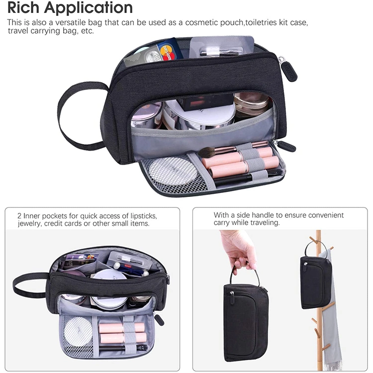 High quality/High cost performance  Durable Travel Cosmetic Bag Makeup Pouch Storage Large Pencil Case for School, Office