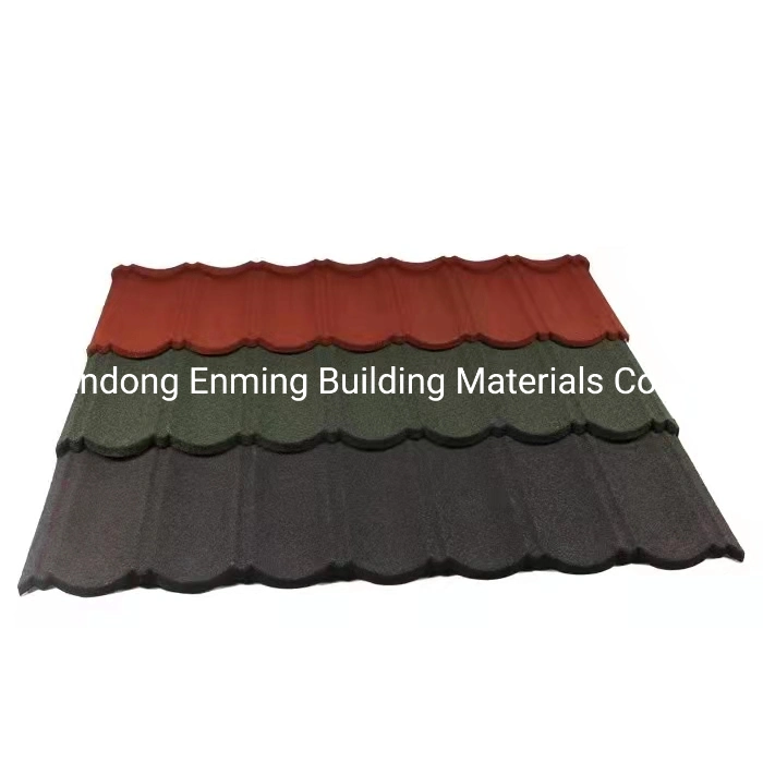 Classic/Bond/Milan/Shingle/Roman/Wood Type Stone Coated Metal Roof Tile Building Construction Material