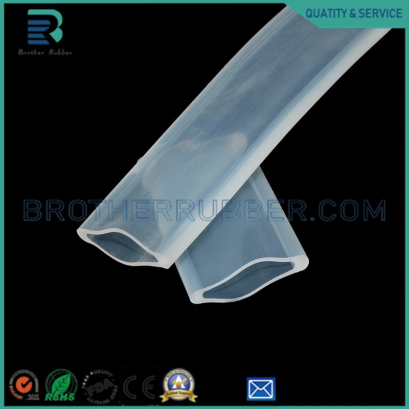 High quality/High cost performance  Transparent Rectangular Silicone Tube for LED Strip