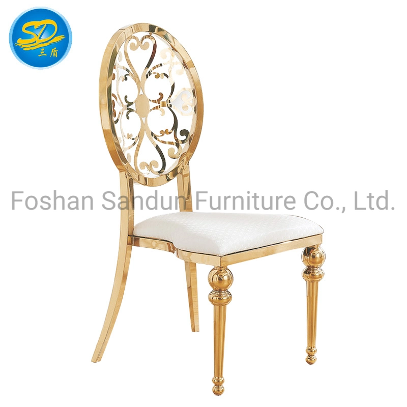 High quality/High cost performance  PU Leather Stainless Steel Dining Chair Furniture