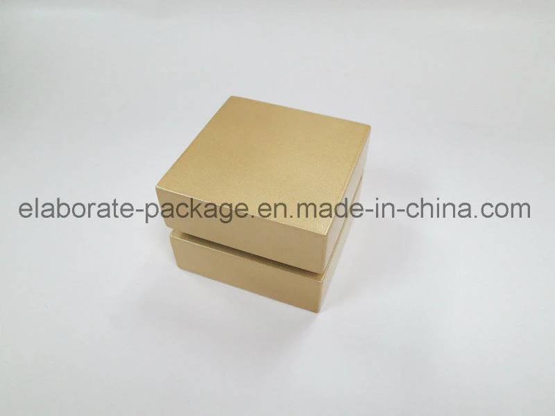 Luxury Champagne Wooden Painting jewelry Packing Gift Box