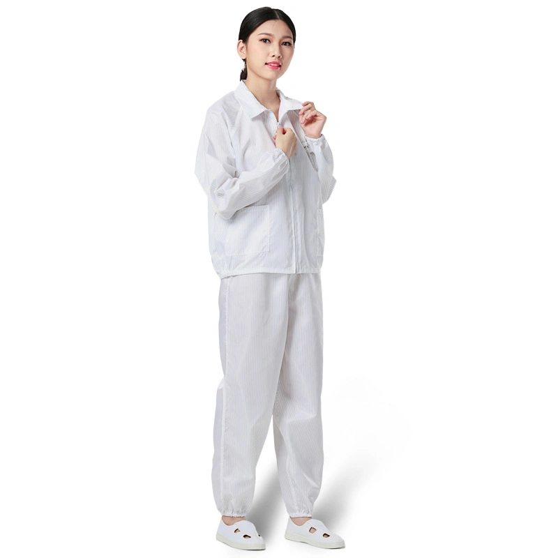 Leenol Polyester ESD Cleanroom Garment Laboratory Coat Antistatic Clothes