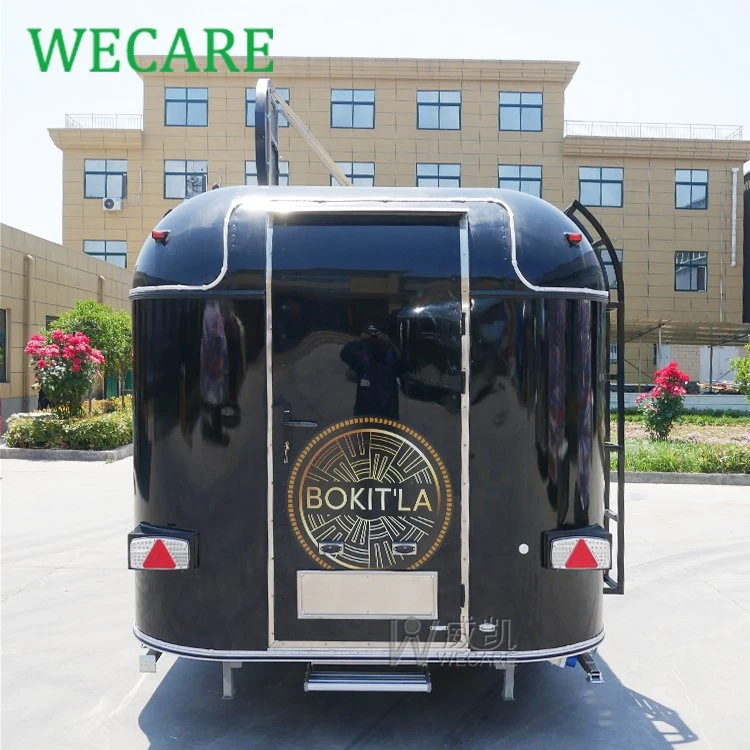 Wecare CE/EEC صالحة مسار الطعام السريع الغذاء مقطورة الوجبات السريعة الغذاء المحمول مطعم شاحنة مجهز بالكامل