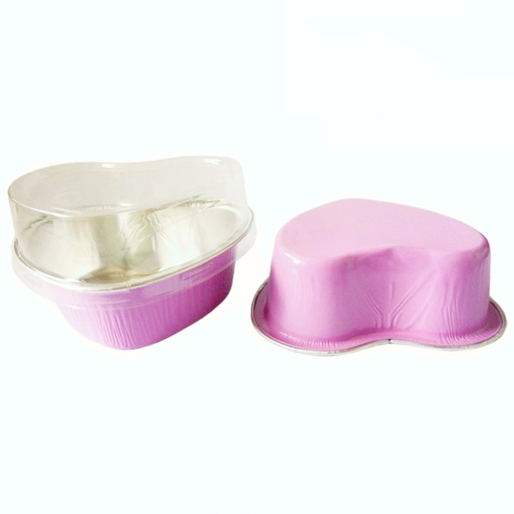 Hochwertige Bunte Herz Form Aluminium Folie Kuchen Cup