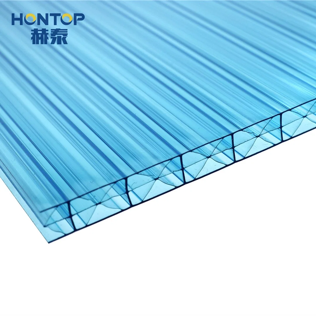 Facade Policarbonato Colorful Transparent UV Protection PC Sunshine Roofing Polycarbonate Hollow Plastic Roof Sheet Panel Board