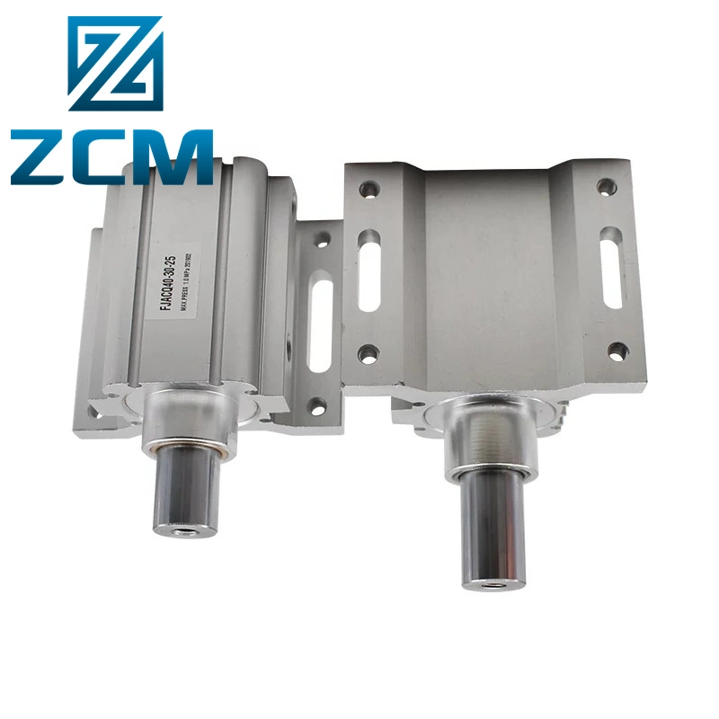 Custom Mamufactured Metal CNC Machinery Parts Stainless Steel Alloy Pneumatic Air Cylinder Upper and Lower Piston Type Air Cylinders Pneumatic Cylinders