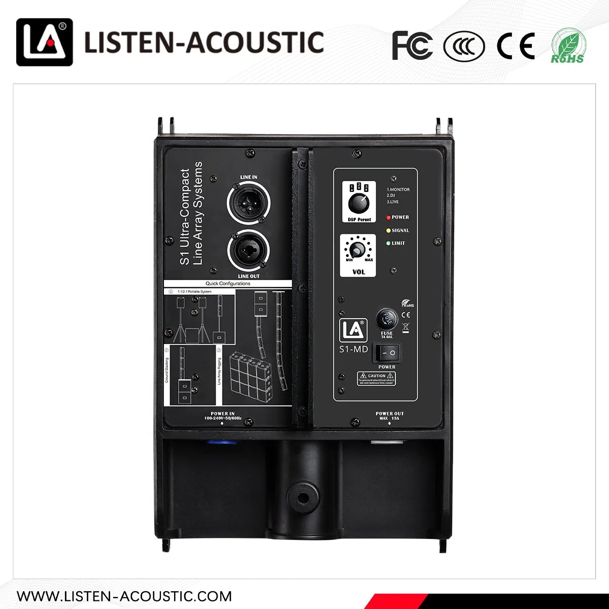 China Mini Active Line Array Sound System Speakers