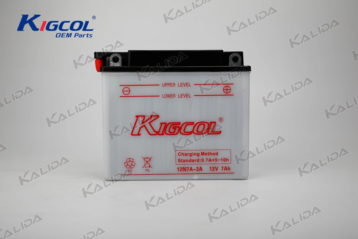 Kigcol motorcycle Battery 12n7a-3A OEM High quality/High cost performance Motorcycle Parts Accesories Fit for Bajaj/Italika/Honda/Suzuki/YAMAHA Mf Battery